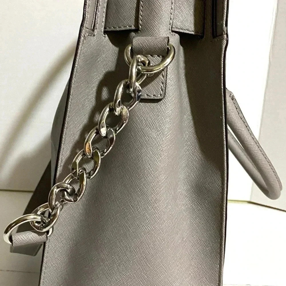Michael kors grey saffiano leather tote bag - Picture 9 of 14